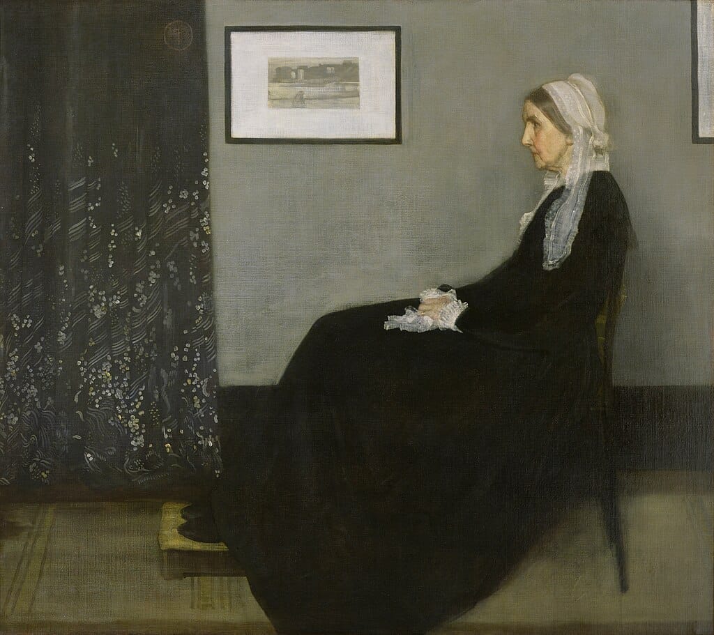 Arrangement in Grey and Black No. 1, best known under its colloquial name Whistler's Mother or Portrait of Artist's Mother,[1][2] is a painting in oils on canvas created by the American-born painter James McNeill Whistler in 1871. The subject of the painting is Whistler's mother, Anna McNeill Whistler. 